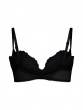 Superboost Lace Padded Plunge Bra - Black