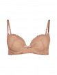 Superboost Lace Padded Plunge Bra - Nude