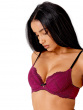Superboost Lace Padded Plunge Bra - Purple Potion