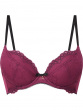 Superboost Lace Padded Plunge Bra - Purple Potion