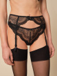 Superboost Lace Suspender - Black