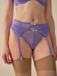 Superboost Lace Suspender - Purple Hebe