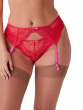 Superboost Lace Suspender - Rose Red