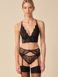 Superboost Lace Deep V Bralet - Black