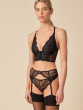 Superboost Lace Suspender - Black