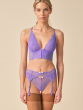 Superboost Lace Suspender - Purple Hebe