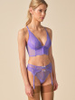 Superboost Lace Suspender - Purple Hebe