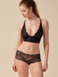 Superboost Lace Deep V Bralet - Black