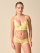 Superboost Lace Deep V Bralet - Lemon