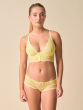 Superboost Lace Deep V Bralet - Lemon
