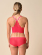 Superboost Lace Deep V Bralet - Rose Red
