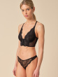 Superboost Lace Deep V Bralet - Black