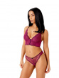 Superboost Lace Deep V Bralet - Purple Potion