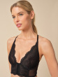 Superboost Lace Deep V Bralet - Black