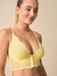 Superboost Lace Deep V Bralet - Lemon