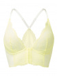 Superboost Lace Deep V Bralet - Lemon