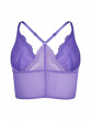 Superboost Lace Deep V Bralet - Purple Hebe