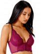 Superboost Lace Deep V Bralet - Purple Potion