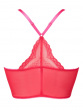 Superboost Lace Deep V Bralet - Rose Red