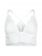 Superboost Lace Deep V Bralet - White
