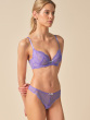 Superboost Lace Non Padded Plunge Bra - Purple Hebe