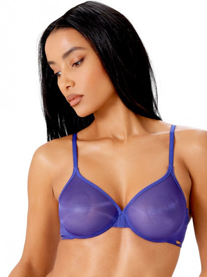 Glossies Sheer Moulded Bra - Spectrum Blue