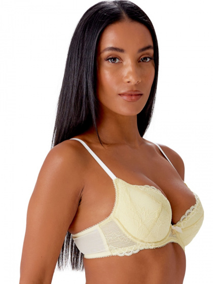 Superboost Lace Padded Plunge Bra - Lemon