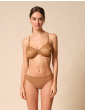 Glossies Sheer Moulded Bra - Bronze