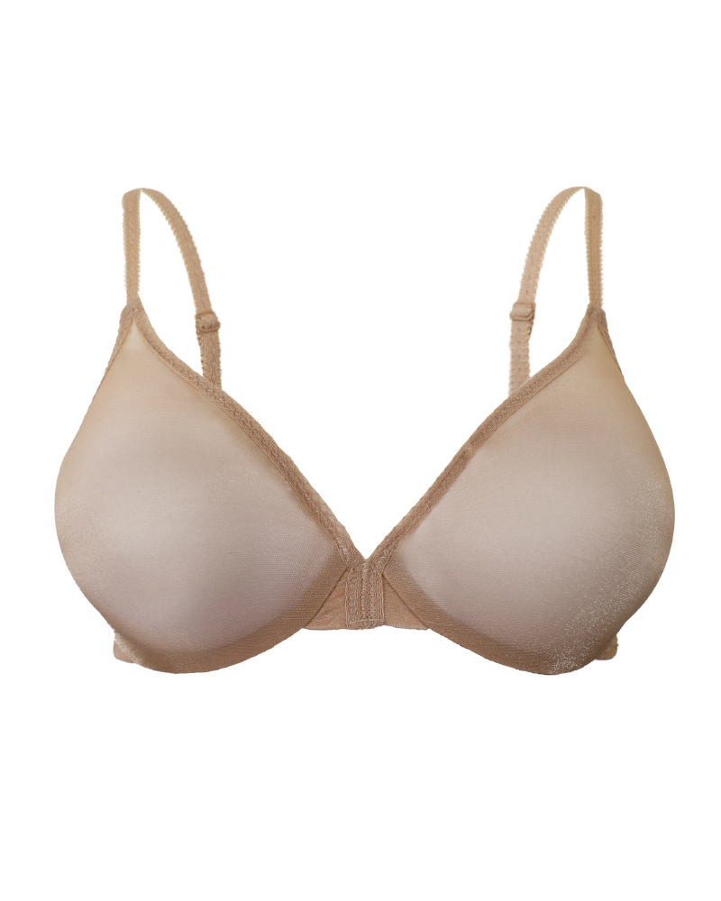 Non Padded Glossies, Moulded Bra - Nude