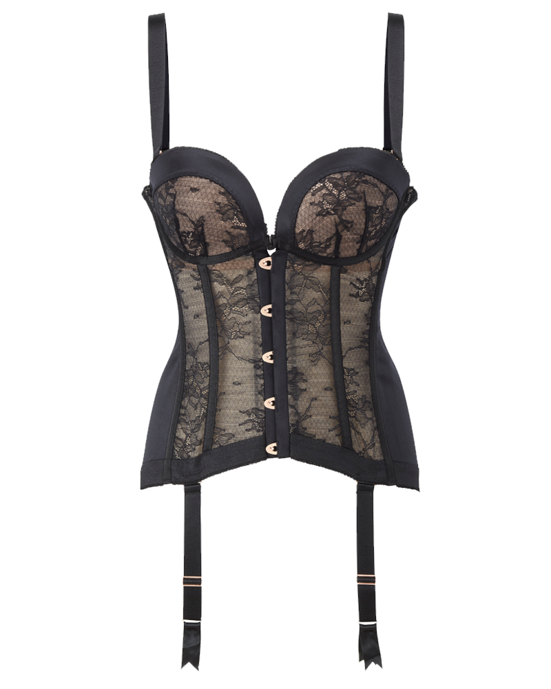 Retrolution Corset Black, Vintage Lingerie