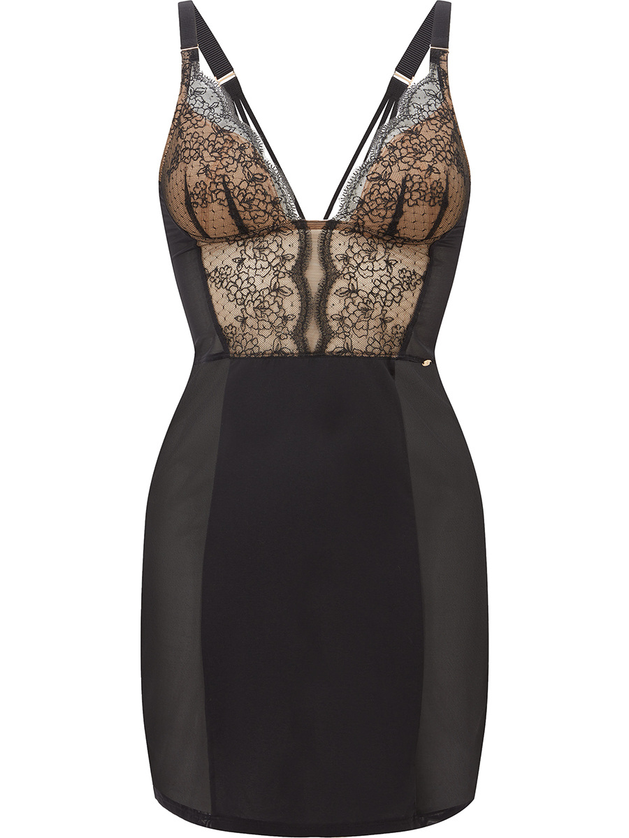 VIP Devotion Plunging Slip Luxury Lingerie Gossard