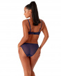 Glossies Lace Sheer Moulded Bra - Eclipse. Moulded lace sheer bra, Gossard luxury lingerie, bra back model
