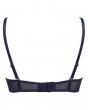 Glossies Lace Sheer Moulded Bra - Eclipse. Moulded lace sheer bra, Gossard luxury lingerie, back bra cut out
