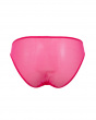Glossies Lace Brief -Hot Pink. Sheer mesh brief with delicate floral lace , Gossard luxury lingerie, back brief cut out

