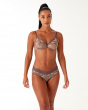 Glossies Snake Cheeky Short - Snake Print