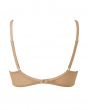 Glossies High Apex Light Padded Bra -Nude. Padded & sheer neckline bra, Gossard luxury lingerie, back bra cut out
