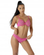 Glossies Cheeky Short- Magenta. Sheer cheeky short, almost see-through lingerie. Gossard lingerie, short front model

