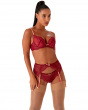 Superboost Lace Suspender - Cranberry/Raspberry Sorbet