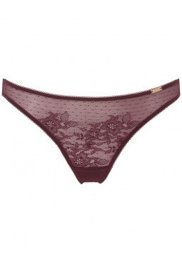 Glossies Lace Thong - Fig