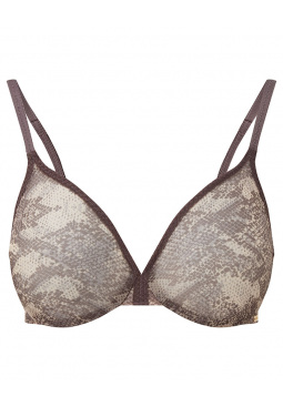 Glossies Snake Moulded Bra - Snake Print