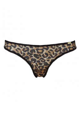 Glossies Leopard Sheer Moulded Bra Animal Print| Gossard