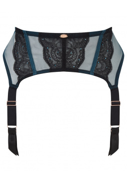 VIP Confession Suspender - Black/Teal