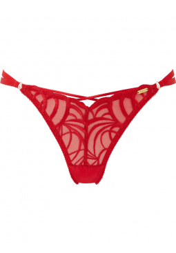 Fiesta Strappy Thong - Fiesta Red