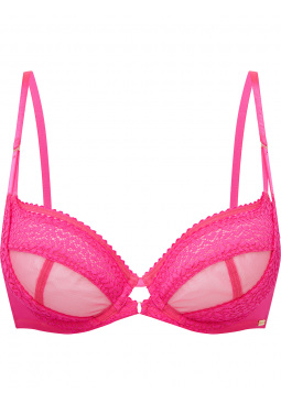 Envy Non Padded Plunge Bra - Pink Glo