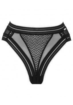 Contradiction High Waisted Brazilian - Black/Silver