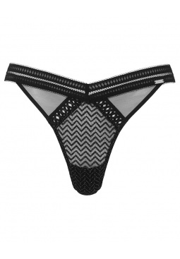 Contradiction Thong - Black/Silver