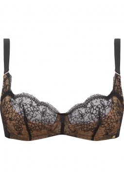 VIP Devotion Uplifting Balconette Bra - Black