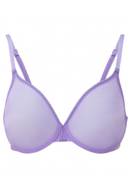 Glossies Sheer Moulded Bra - Violet