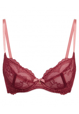 Superboost Lace Plunge Bra - Cranberry/Raspberry