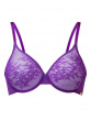 Glossies Lace Sheer Moulded Bra - Ultra Violet